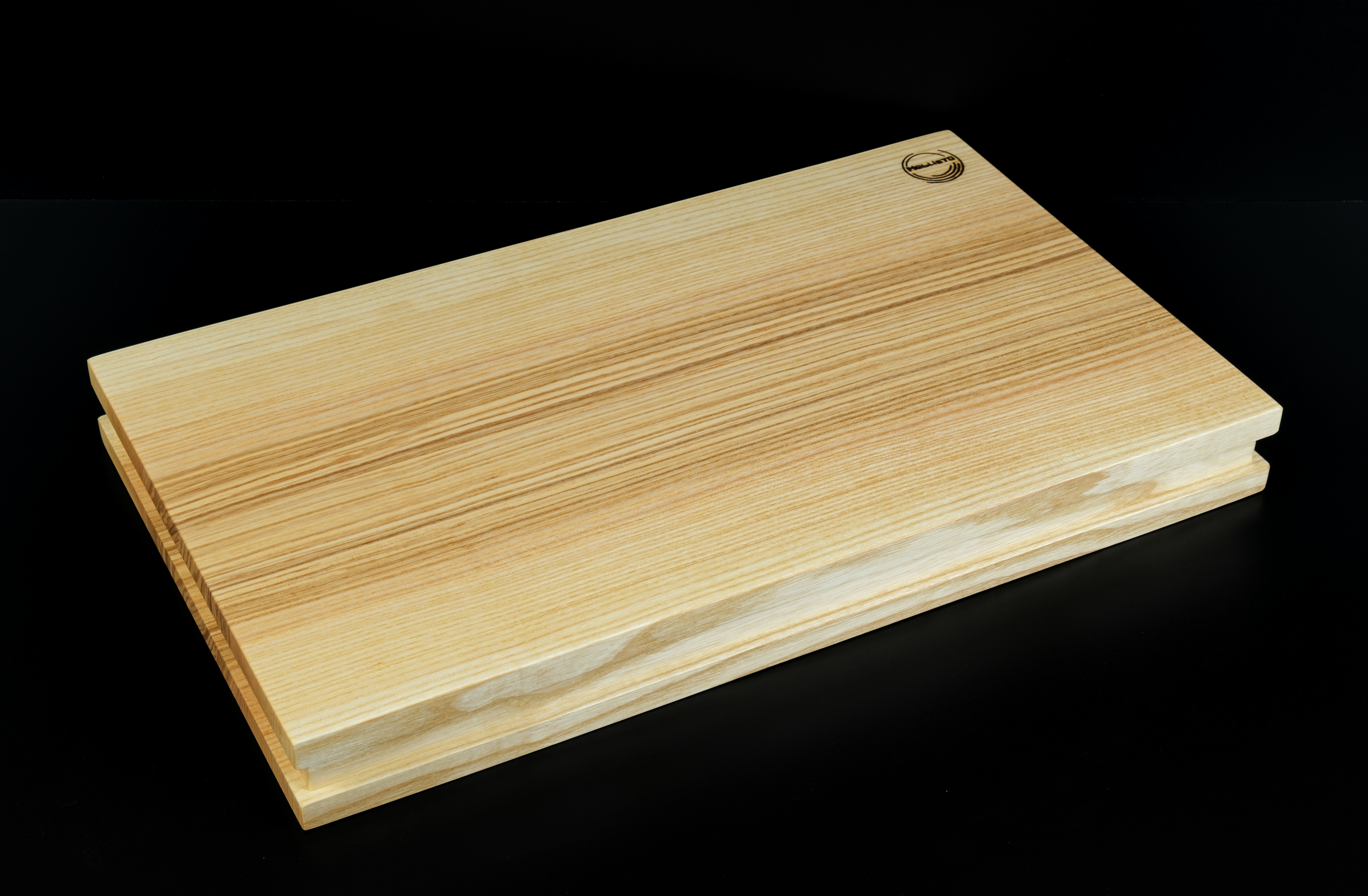 Schneidebrett extra dick | Schneideblock mit rundum laufender Nut, Esche Schneidebrett extra dick | Schneideblock mit rundum laufender Nut, Esche