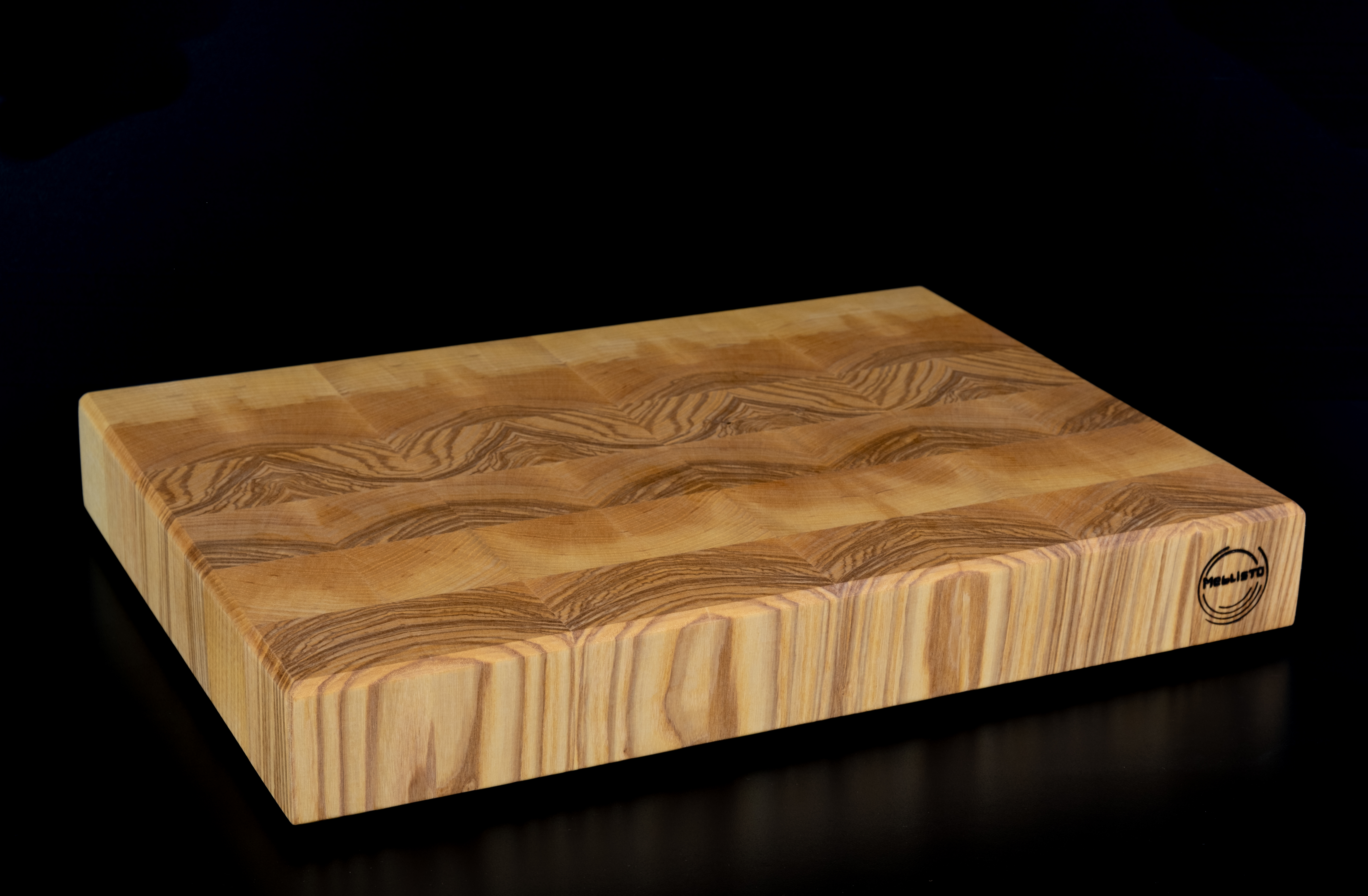 Premium Stirnholz Schneidebrett | Hackblock, Esche