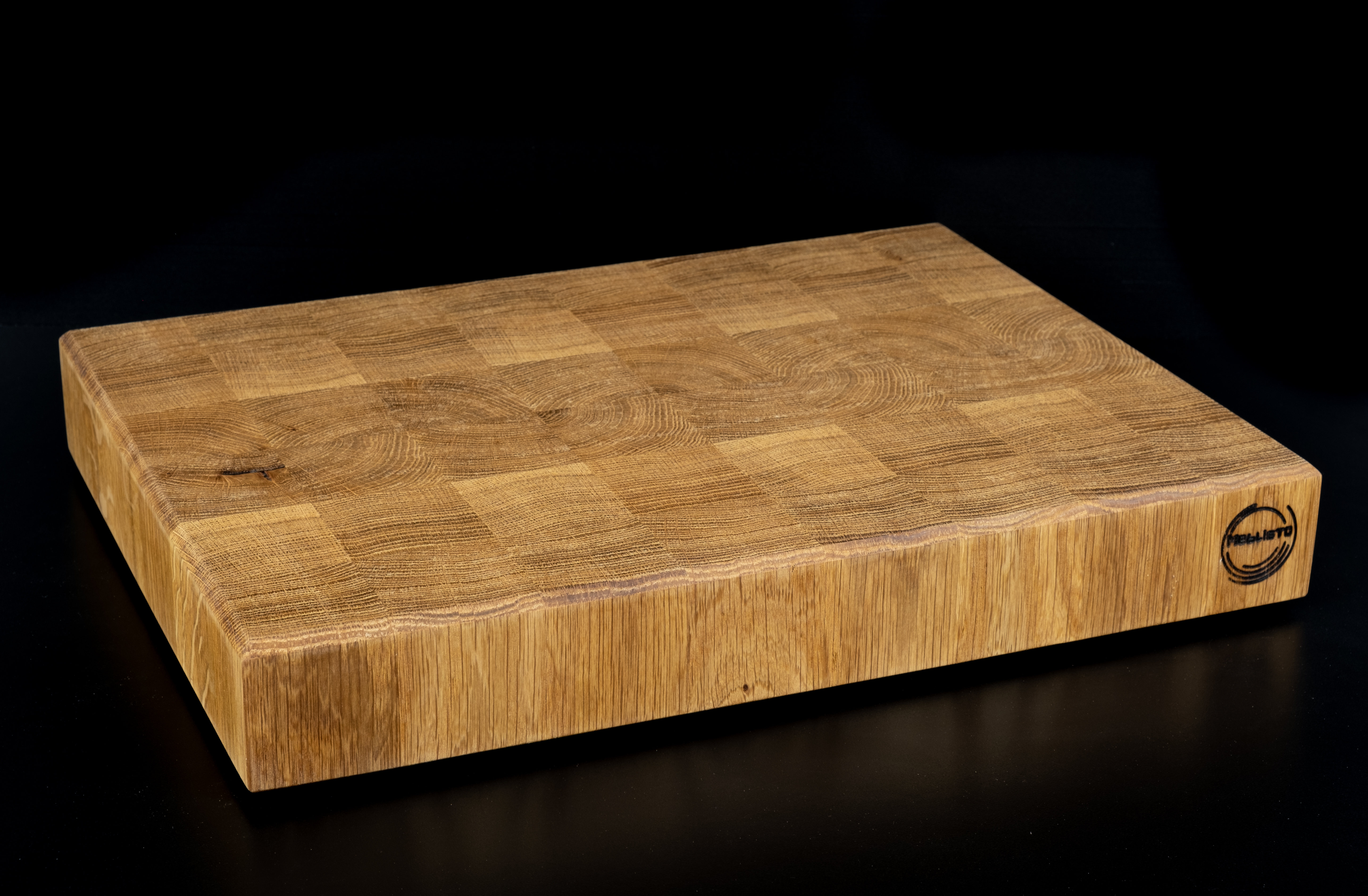 Premium Stirnholz Schneidebrett | Hackblock, Eiche